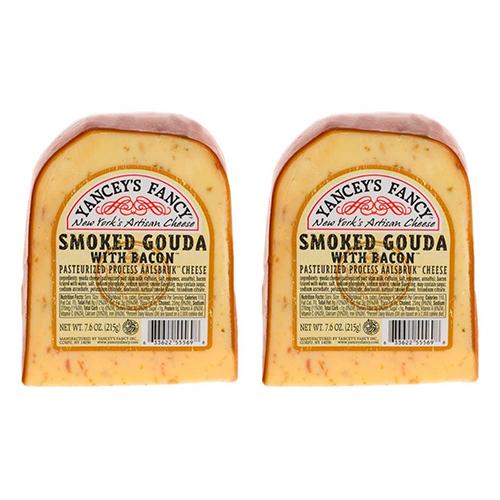 Yancey's Fancy Smoked Gouda Bacon Cheddar, 7.6 oz [PACK of 2] Cheese Yancey's Fancy 