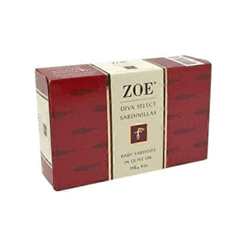 Zoe Baby Sardines in Olive Oil, 4 oz Seafood Zoe
