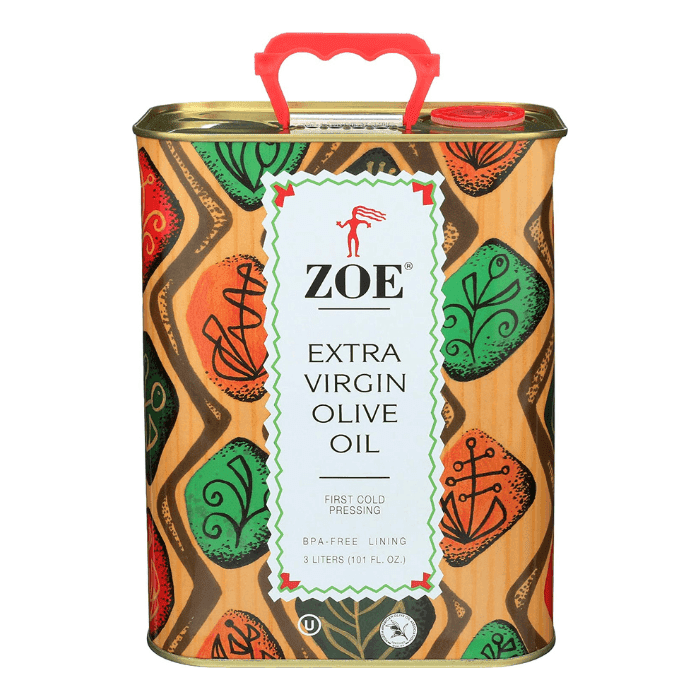 ZOE Extra Virgin Olive Oil in Tin, 101 oz (3 L) | Supermarket Italy