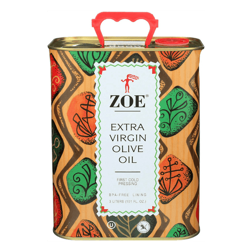 ZOE Extra Virgin Olive Oil in Tin, 101 oz (3 L) Oil & Vinegar Zoe