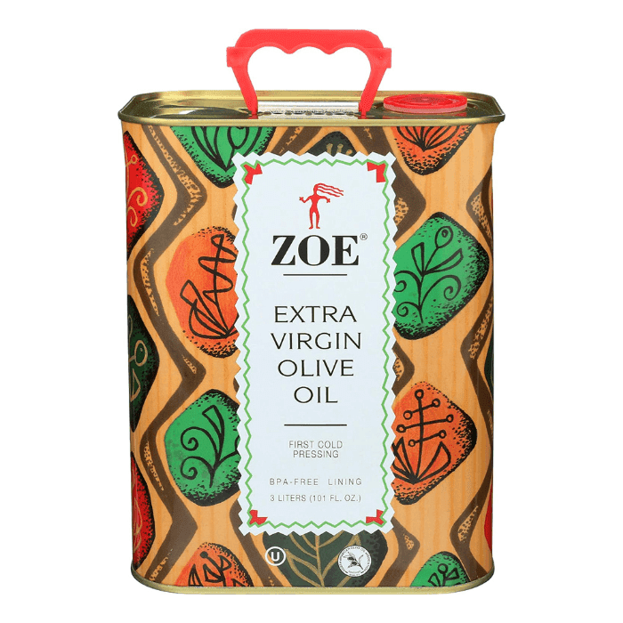 ZOE Extra Virgin Olive Oil in Tin, 101 oz (3 L) Oil & Vinegar Zoe 