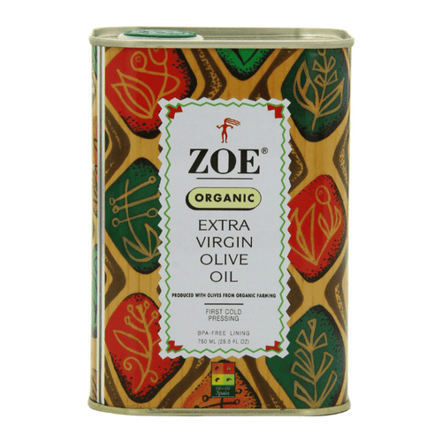 ZOE Extra Virgin Olive Oil in Tin, 25.5 oz (750mL) Oil & Vinegar Zoe 