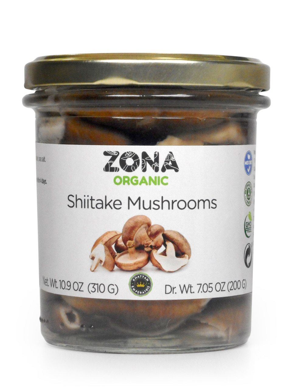 Zona Organic Shiitake Mushrooms, 10.9 oz Supermarket Italy