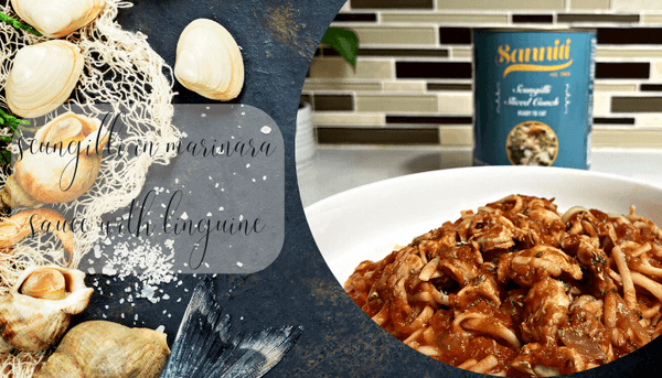 "Sanniti Scungilli in Marinara Sauce with Linguine" Easy Recipe