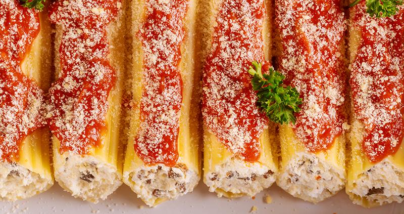 Three Cheese Manicotti Recipe