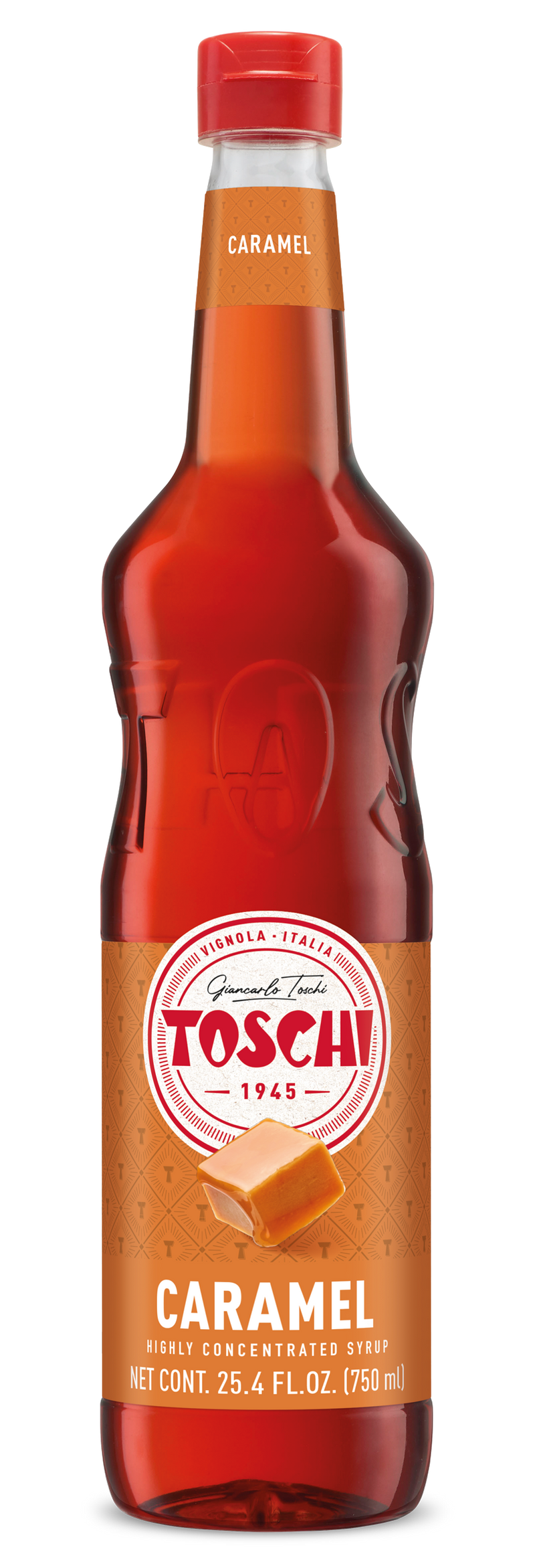 Toschi Caramel Syrup, 750mL (25.4 oz)