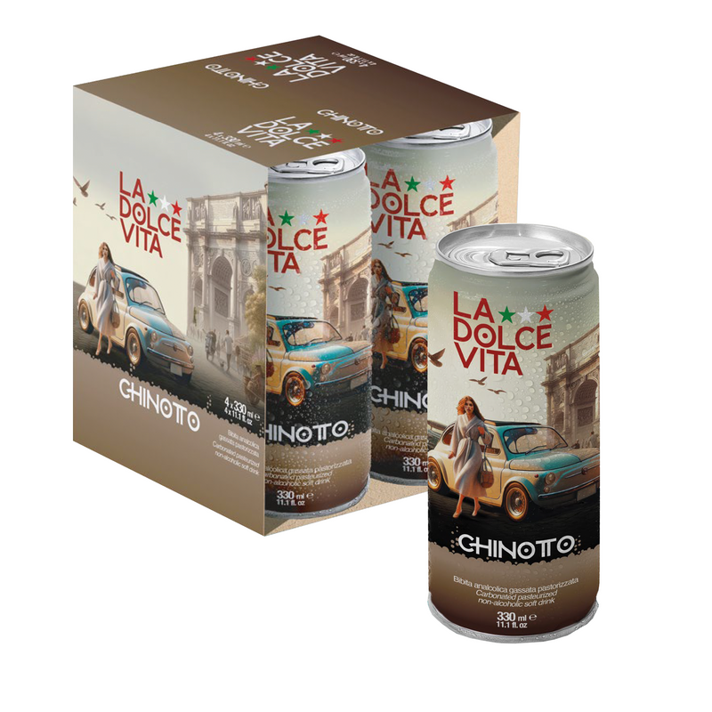 La Dolce Vita Chinotto Soda, Pack of 4