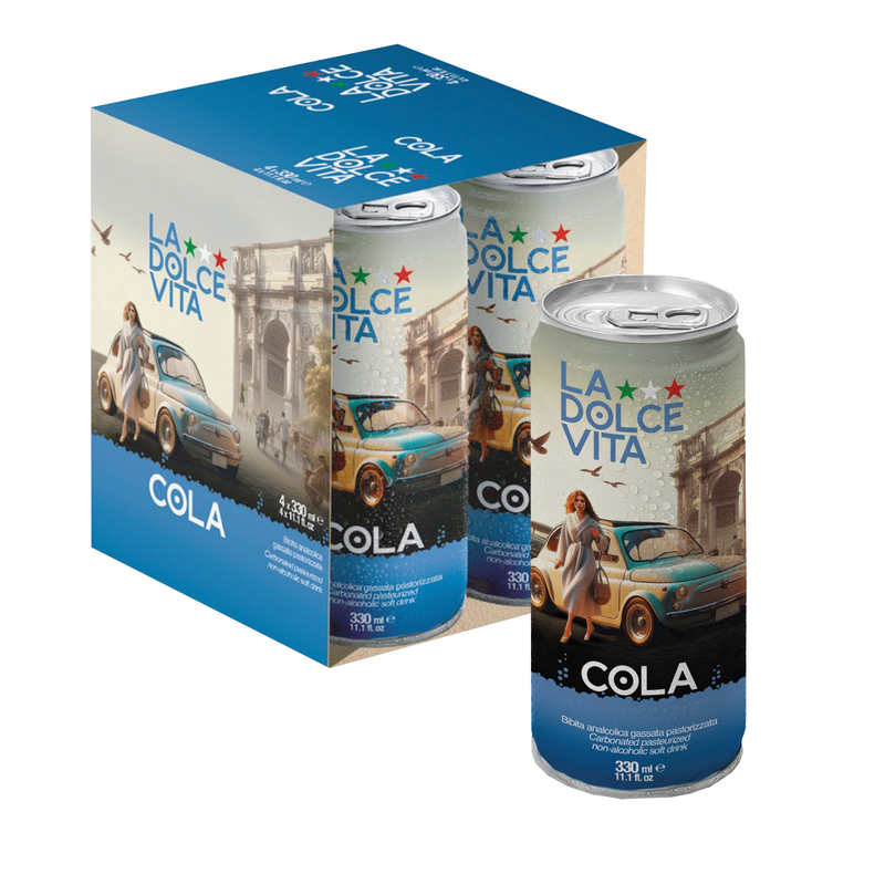 La Dolce Vita Cola Soda, Pack of 4