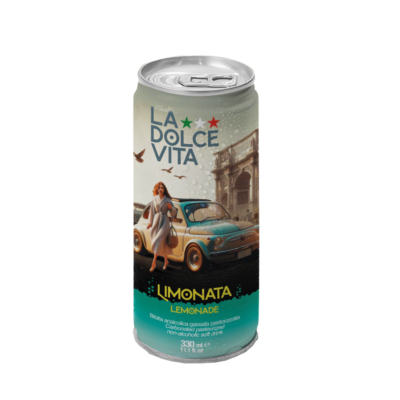 La Dolce Vita Lemon Soda, Pack of 4