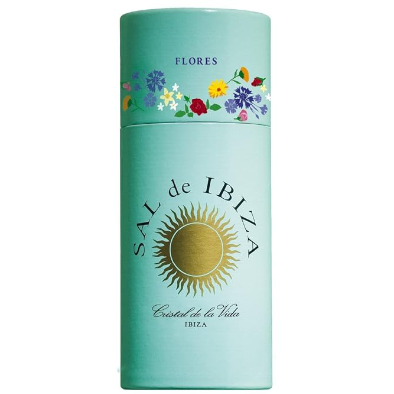 Sal De Ibiza Granito Salt Shaker with Flower Petals, 2.65 oz