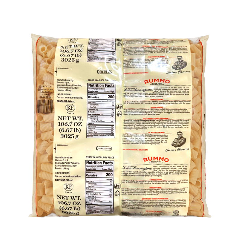 [Best Before: 04/30/2027] Rummo Mezzi Rigatoni