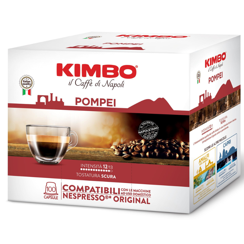 Kimbo Pompei Espresso Compostable Pods, 100 Pods