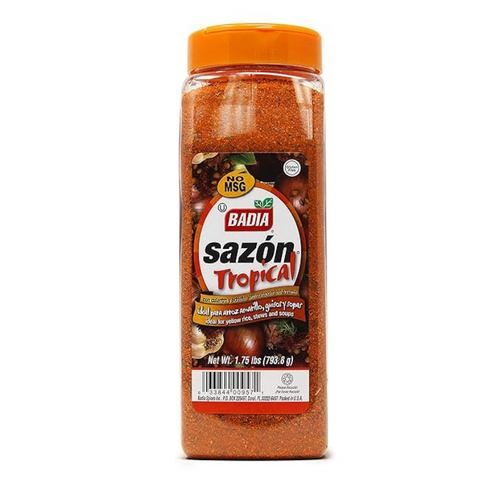 Badia Sazon Tropical w/Annatto and Coriander, 1.75 lbs