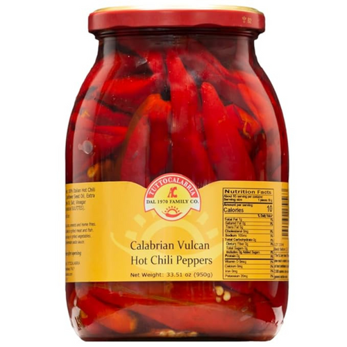 Tutto Calabria Calabrian Vulcan Hot Chili Peppers, 33.5 oz