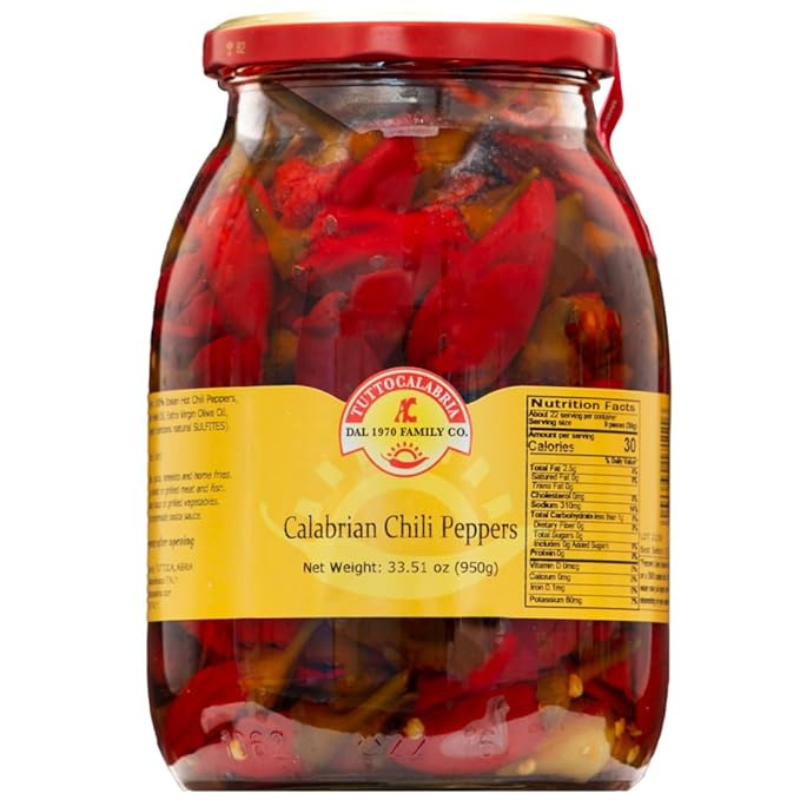 Tutto Calabria Hot Long Chili Peppers, 950g