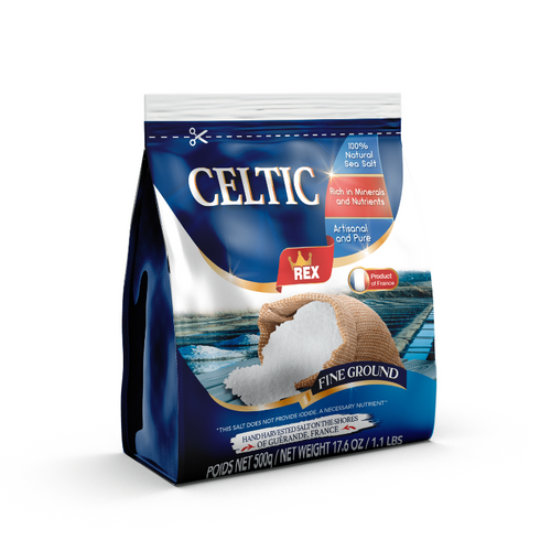 Rex Celtic Fine Ground Sea Salt, 17.6 oz