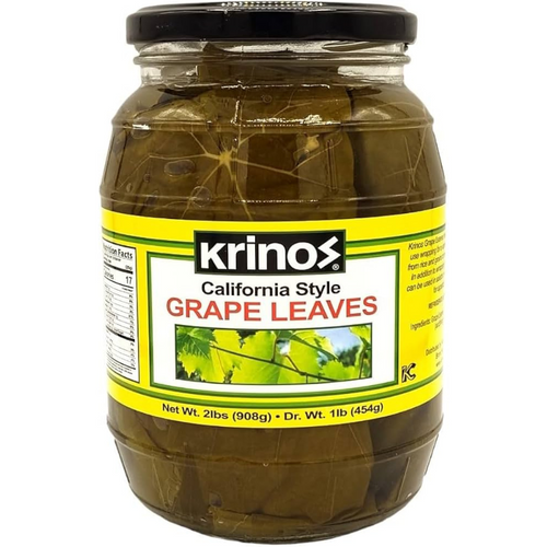 Krinos California Style Grape Leaves, 2.2 Lbs