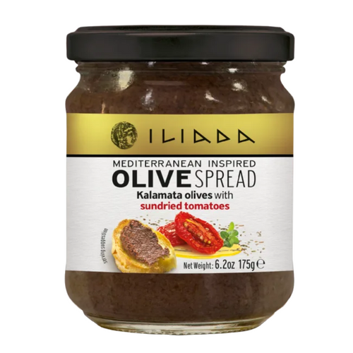 Iliada Kalamata Olives with Sundried Tomatoes Olive Spread, 6.2 oz