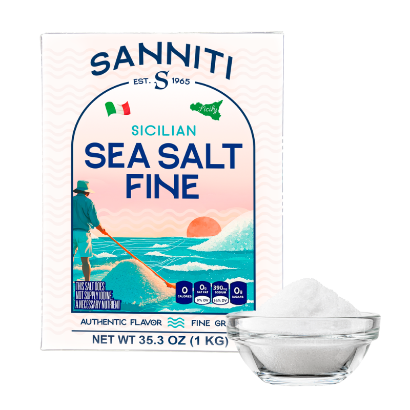 Sanniti Sicilian Fine Sea Salt, 2.2 Lbs