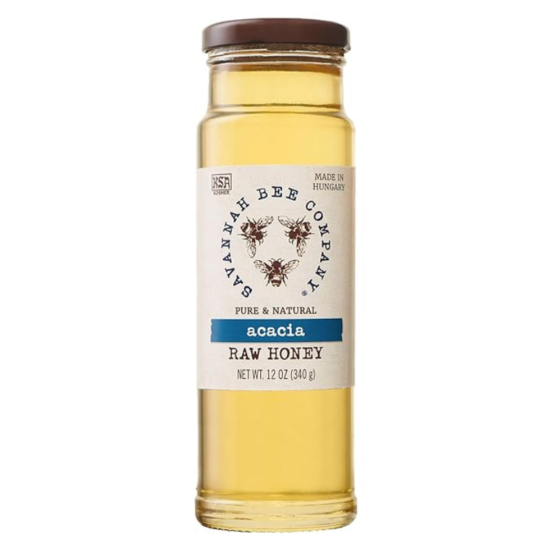 Savannah Bee Company Acacia Raw Honey, 12 oz