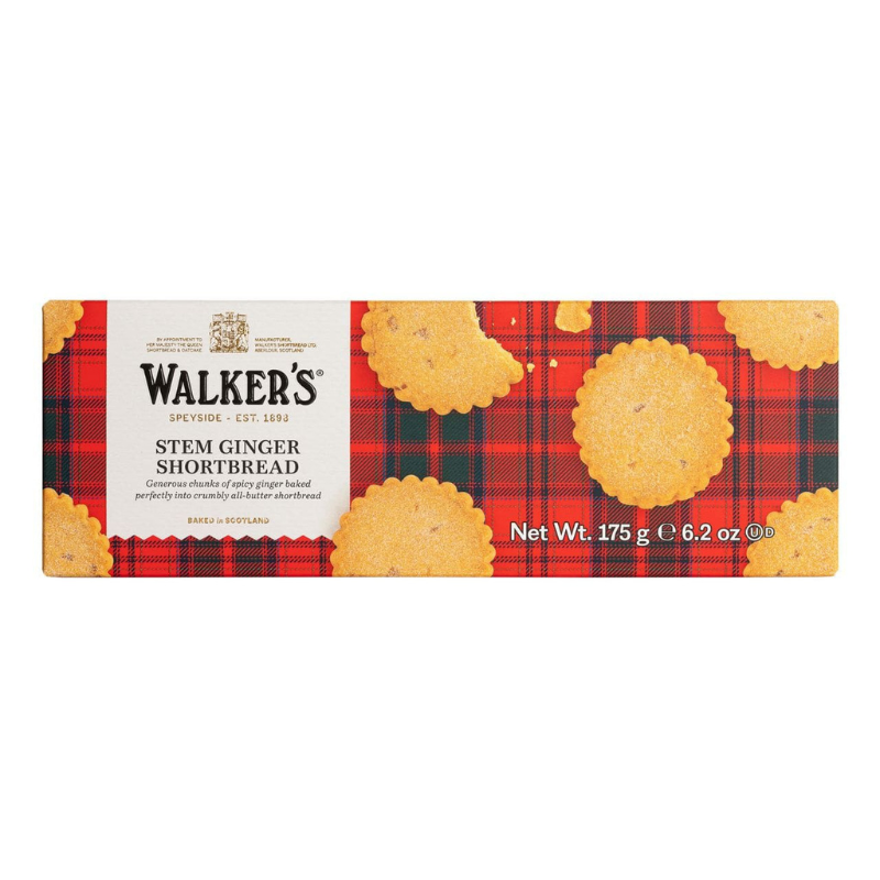 Walker’s Stem Ginger Shortbread, 6.2 oz