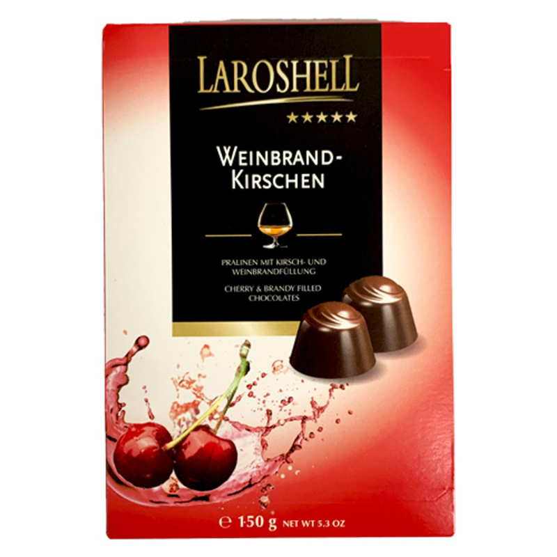 Laroshell Cherries & Brandy Filled Chocolate, 5.3 oz