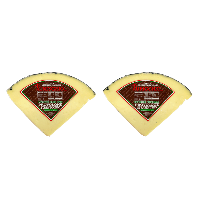 Auricchio Black Stravecchio wedges Cheese, 8 oz [Pack of 2] Cheese Auricchio 