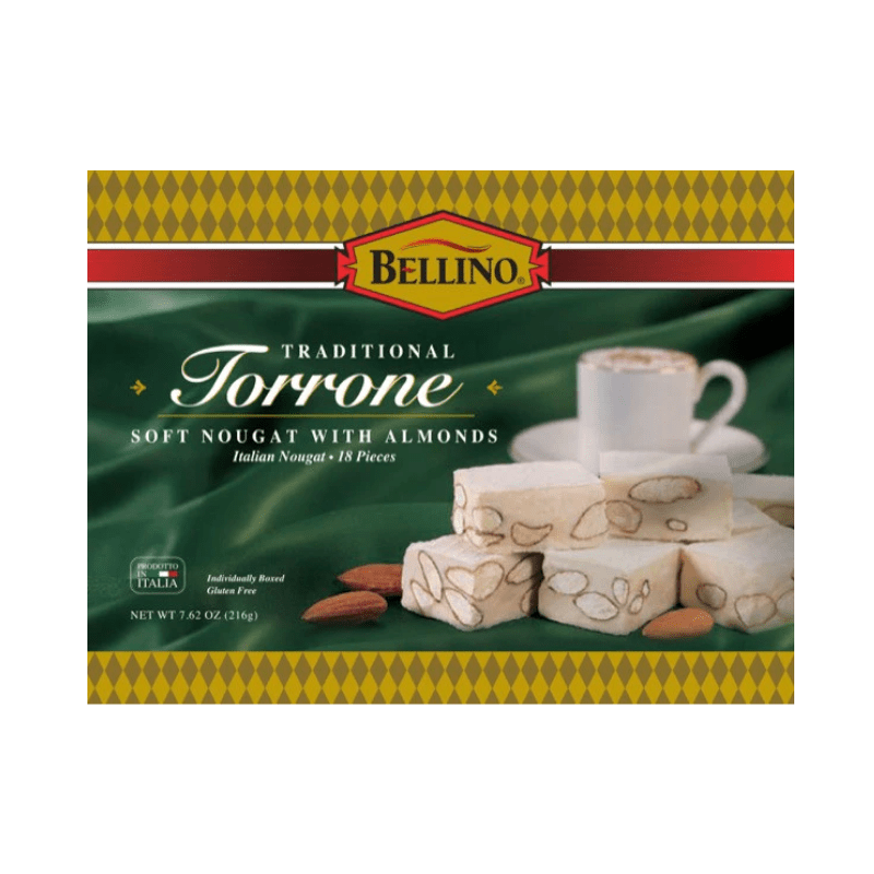Bellino Torrrone Soft Nougat with Almonds, 18 Pieces Sweets & Snacks vendor-unknown 