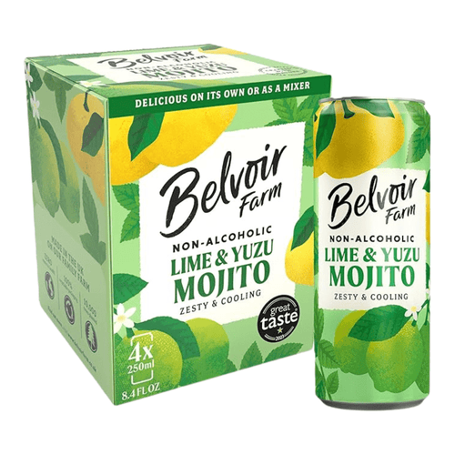 Belvoir Farm Lime & Yuzu Mojito Mixer, 8.4 oz [4 Pack] Beverages Belvoir 