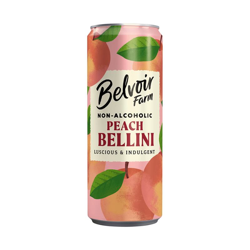 Best Before: 05/31/2026] Belvoir Farm Peach Bellini Mixer, 8.4 oz
