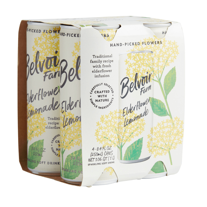 Belvoir Farm Sparkling Elderflower Lemonade 8.4 fl oz (4 Pack) Supermarket Italy