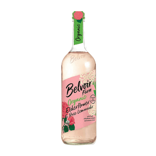 Belvoir Organic Elderflower and Rose Lemonade, 25.4 oz For The Bar Belvoir 
