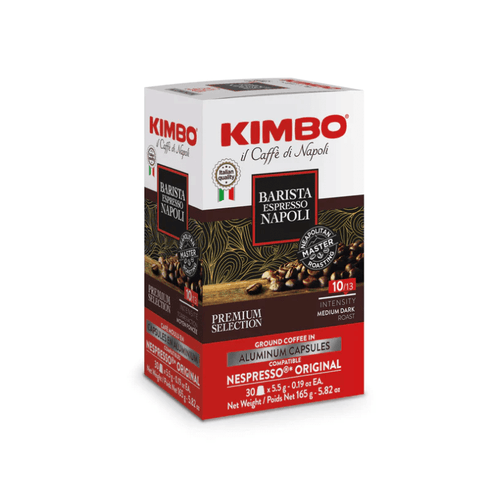[Best Before: 01/11/24] Kimbo Nespresso Compatible Barista Espresso Napoli Aluminum Capsules, 30 Count Coffee Kimbo Coffee 