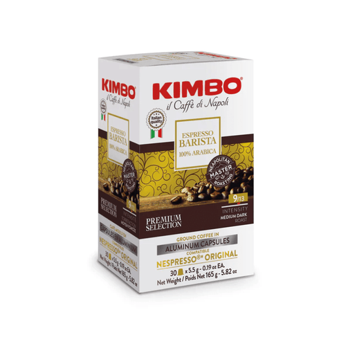 [Best Before: 01/13/24] Kimbo Nespresso Compatible Barista 100% Arabica Aluminum Capsules, 30 Count Coffee Kimbo Coffee 