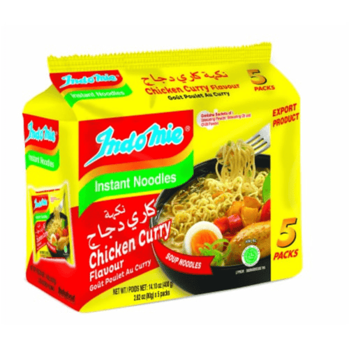 [Best Before: 01/20/25] Indomie Instant Noodles Chicken Curry Flavour, 14.10 oz [5 Pack] Pantry Indomie 