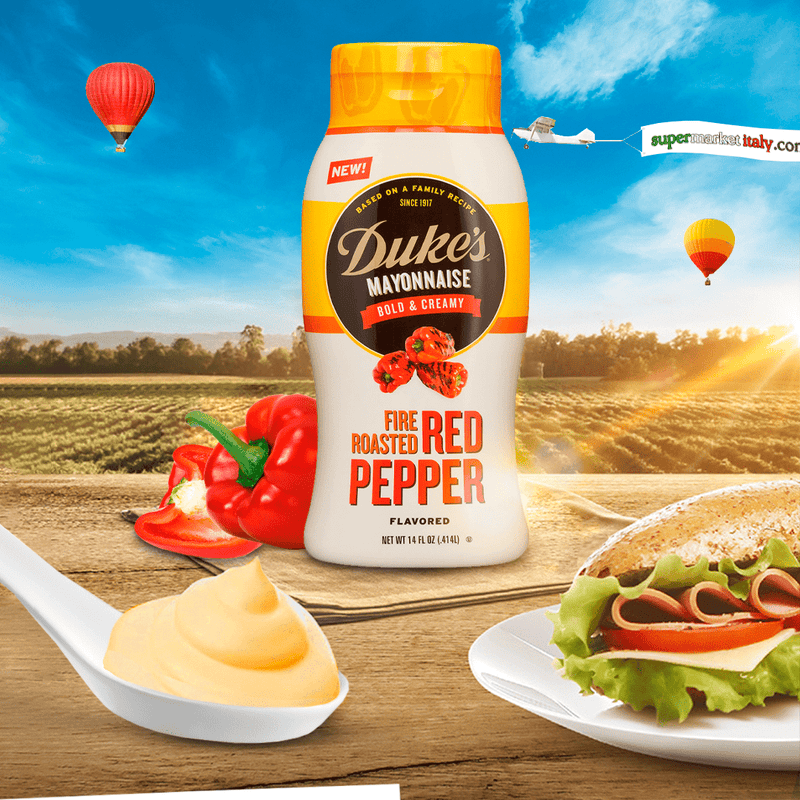 [Best Before: 01/22/24] Duke's Fire Roasted Red Pepper Flavored Mayo, 14 oz Sauces & Condiments Duke's 
