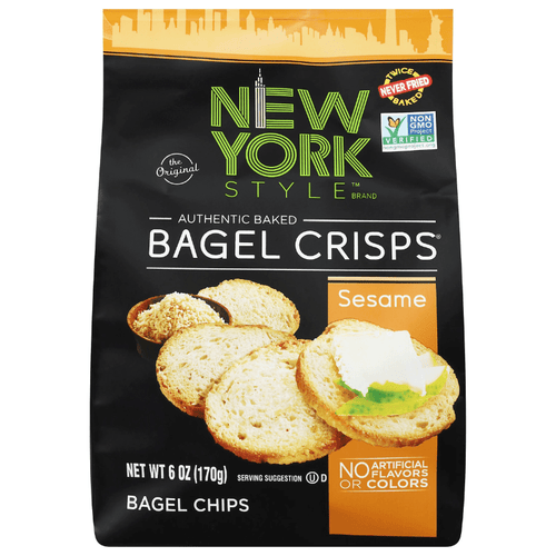 [Best Before: 02/22/25] New York Style Bagel Crisp Sesame, 6 oz Sweets & Snacks New York Style 