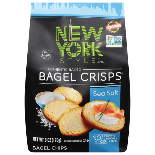 [Best Before: 03/25/25] New York Style Bagel Crisp Sea Salt, 6 oz Sweets & Snacks New York Style 