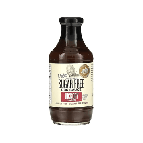 [Best Before: 04/11/26] G Hughes Smokehouse Sugar Free BBQ Sauce Hickory Flavored, 18 oz Sauces & Condiments G Hughes 
