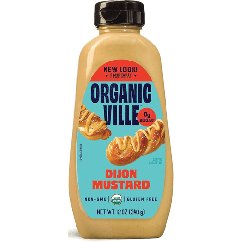 [Best Before: 04/13/2027] OrganicVille Dijon Mustard, 12 oz Sauces & Condiments OrganicVille 