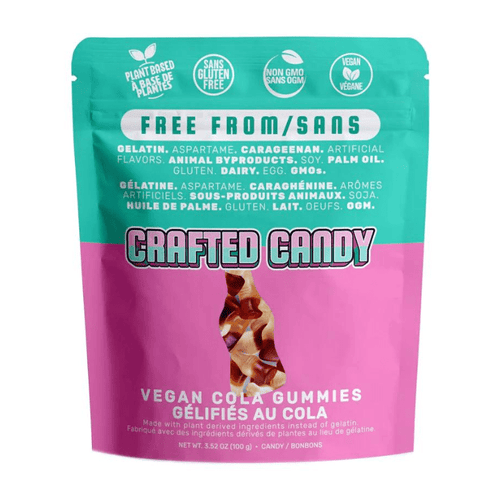 [Best Before: 07/11/24]Crafted Candy Vegan Cola Gummies, 3.52 oz Sweets & Snacks Crafted Candy 