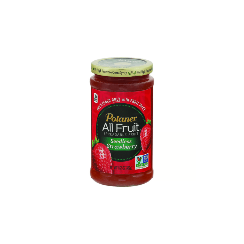 [Best Before: 07/19/25] Polaner All fruit Seedless Strawberry Spread, 15.25 oz Pantry Polaner 