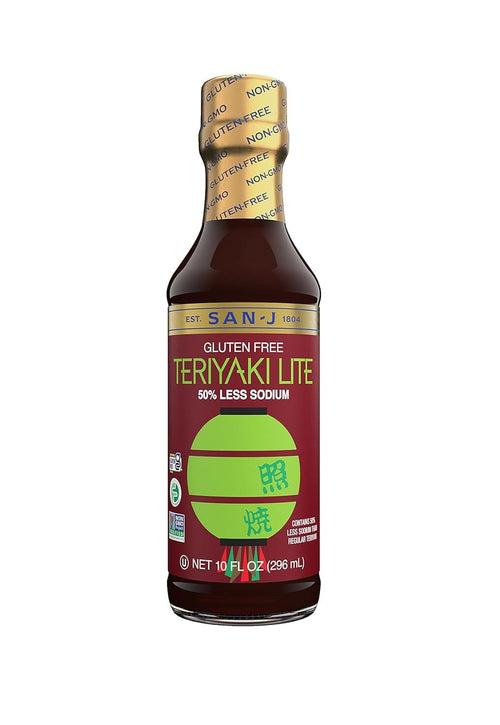 [Best Before: 08/25/24] San-J 50% Less Sodium Teriyaki Sauce, 10 oz Sauces & Condiments San-J 