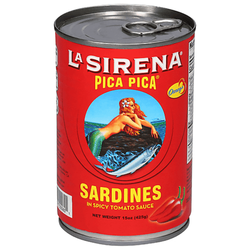 [Best before: 09/15/26] La Sirena Pica Pica Sardines in Spicy Tomato Sauce, 15 oz Seafood La Sirena 