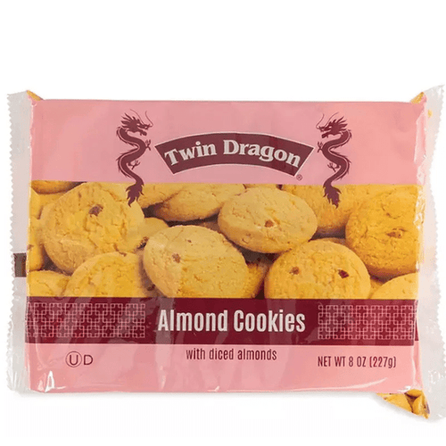 [Best Before: 09/23/2025] Twin Dragon Diced Almond Cookies, 8 oz Sweets & Snacks Twin Dragon 