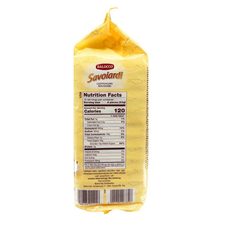 [Best Before: 10/31/2025] Balocco Savoiardi Ladyfingers, 17.6 oz (500g) Sweets & Snacks Balocco 