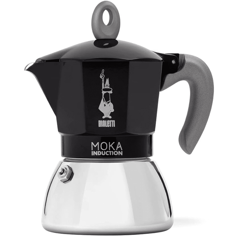 Bialetti Black Moka Induction 6-Cup Coffee Maker Coffee Bialetti 