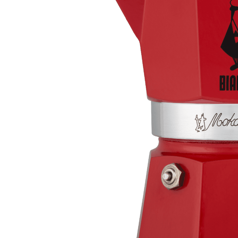 Bialetti Red Moka 3-Cup Stovetop Espresso Maker Coffee Bialetti 