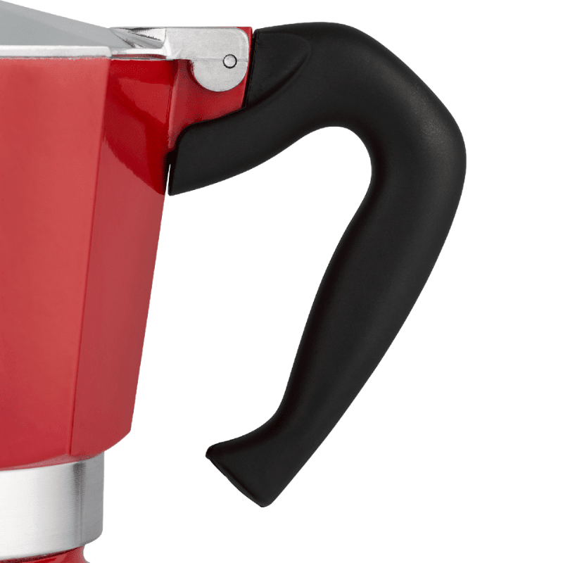 Bialetti Red Moka 3-Cup Stovetop Espresso Maker Coffee Bialetti 