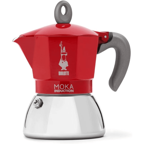 Bialetti Red Moka Induction 4-Cup Stovetop Coffee Maker Coffee Bialetti 